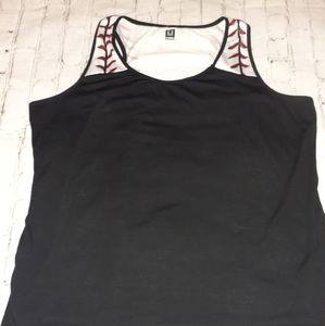 Baseball Tank with stitching design 2xl NWOT